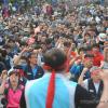 -5월 15일 오후 서울 양재동 현대기아차 본사 앞에서 열린  ‘2013 임단투 승리! 불법파견 철폐! 비정규직 정규직화 쟁취! 전국금속노동자 결의대회’에서 금속 노동자들이 구호를 외치고 있다.