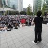 -비웨이브가 8월 25일 오후 서울 보신각 앞에서 ‘16차 임신중단 전면 합법화 시위’를 열고 있다,